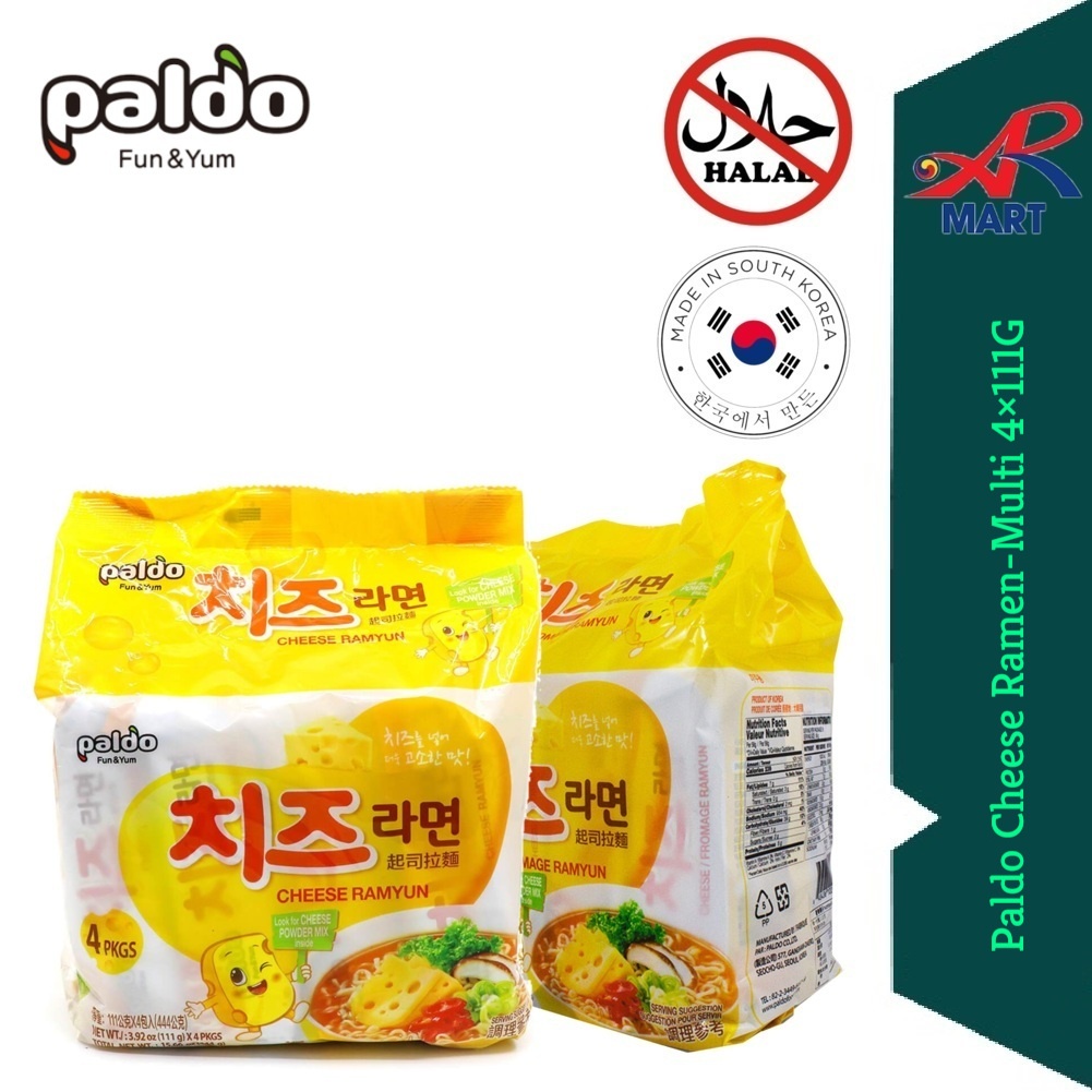 EXP : 12/2024 PALDO Cheese Noodles | Ramyun | Ramyeon 111g x4 | Shopee ...