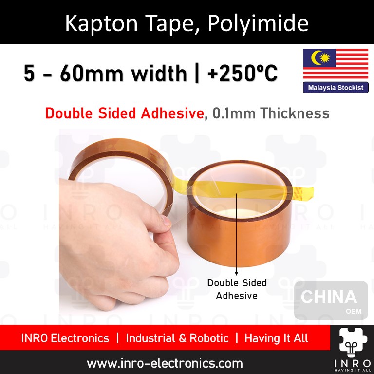 [Double Sided Adhesive] Kapton Film Tape, Kapton Tape, Kapton Tapes