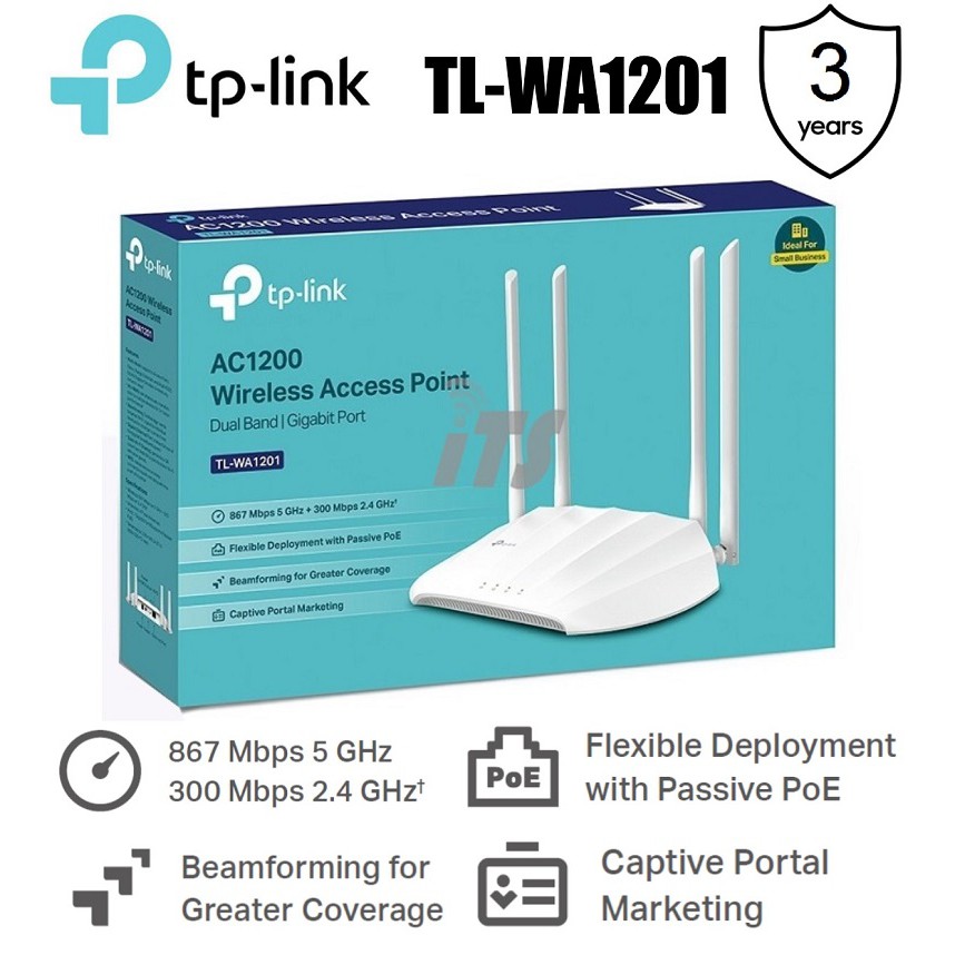 Malaysia (TL-WA1201) | Point Shopee TP-Link Wireless AC1200 Access