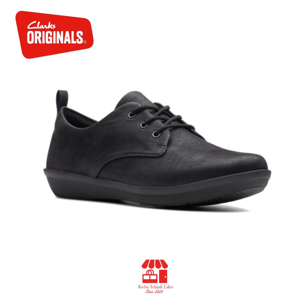 Clarks Women Shoe Ayla Reece Black Synthetic READY STOCK Shopee Malaysia