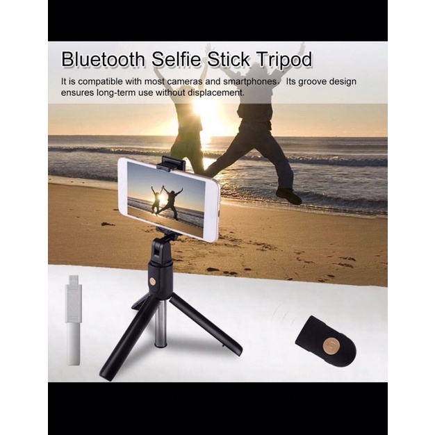 Original K07 Bluetooth Selfie Stick Integrated 3 in 1 Monopod Tripod