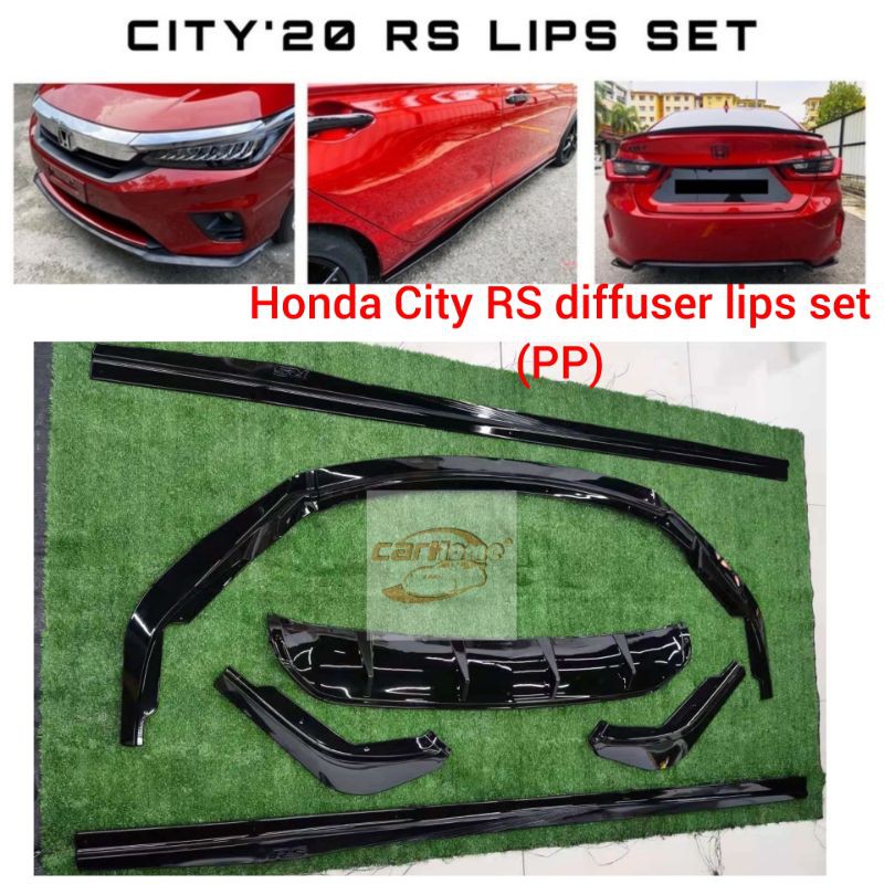 Honda City gn2 2020 20212022 RS diffuser lips set body kit skirting