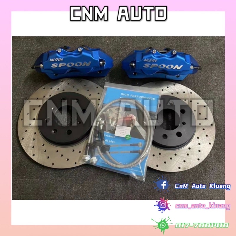 SPOON NISSIN Brake Caliper 4pot 282mm Disc Rotor Set Honda City GM2 GM6