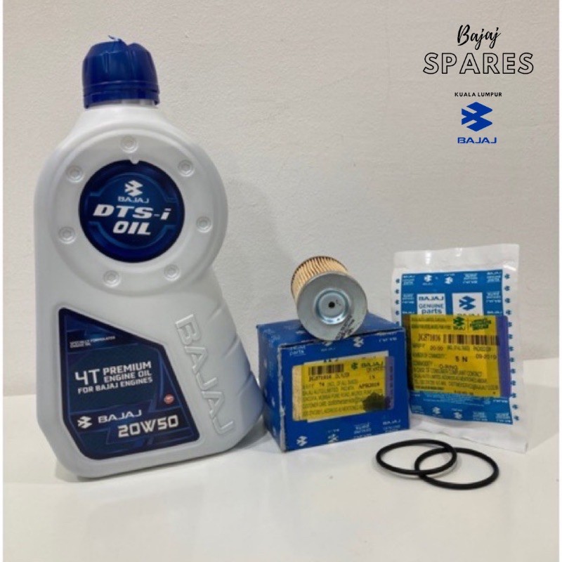 BAJAJ OIL ENGINE 1.25L &Oil Filter with ORing Set NS/RS200 Pulsar GENUINE PART Shopee Malaysia