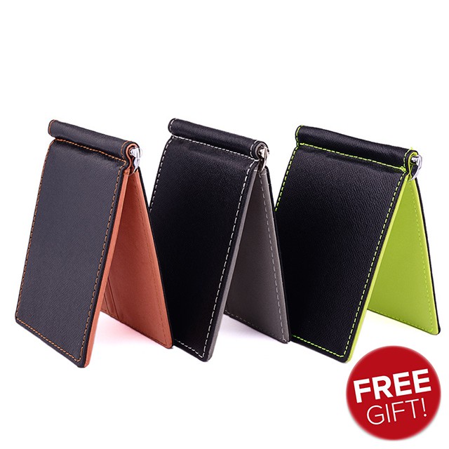 CUIKCA Super Slim Money Clip Wallet Purse Pocket Minimalist Wallet Bi ...