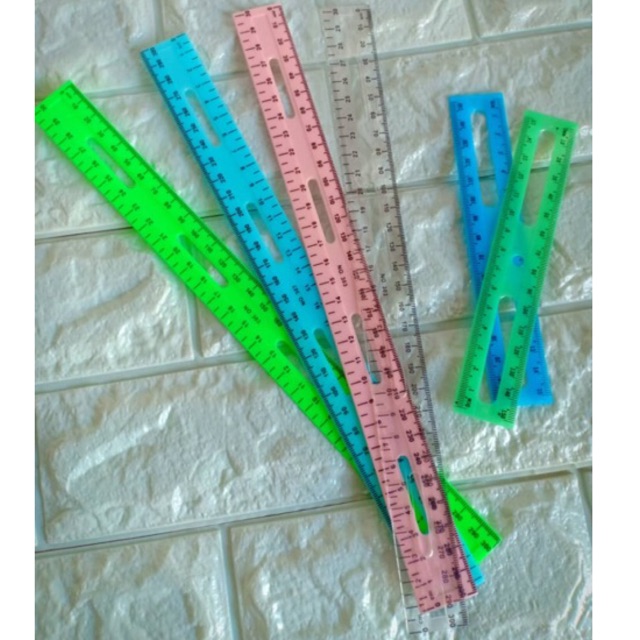 Colour Plastic Ruler 15cm / 30cm | Shopee Malaysia