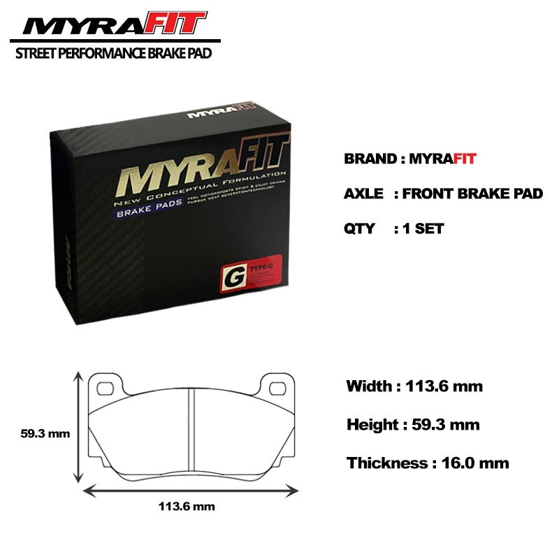 MYRAFIT PERFORMANCE RACING BRAKE PAD AP RACING CP7600 AP7600 , FRP3085 ...