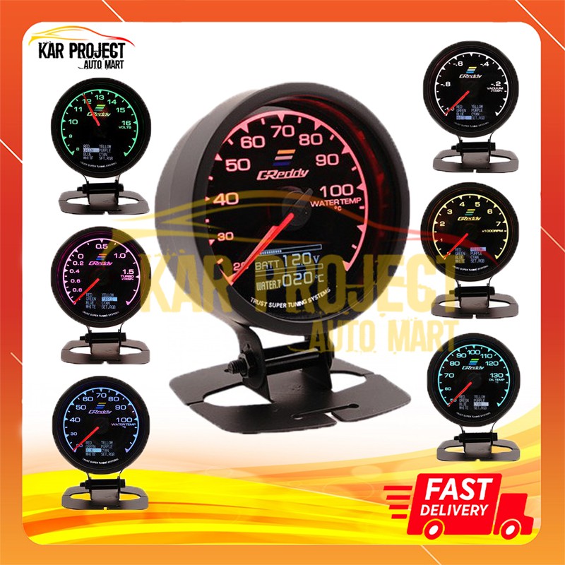 Greddy Multi Gauge Meter Greddy Meter 24 Color in 1 LCD Digital Display ...