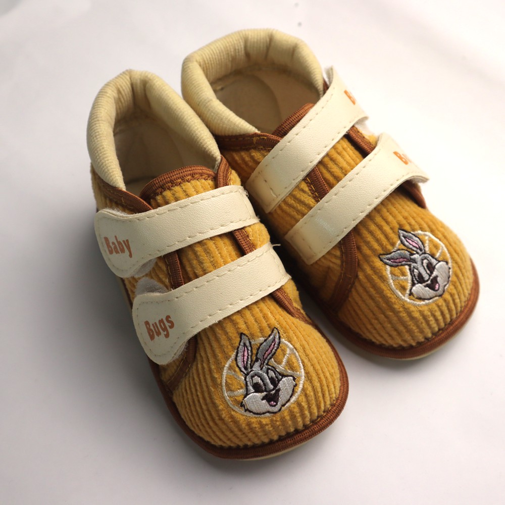 (Size:4)Baby Looney Tunes Boy Brown Walking Shoes Rabbit | Shopee Malaysia
