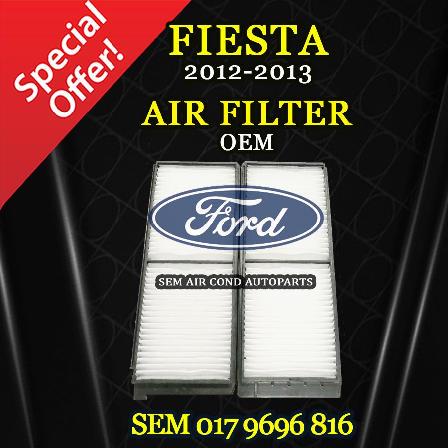 FORD FIESTA 20122013 YEAR CABIN/ BLOWER AIR FILTER (2 PIECES/ 1 SET