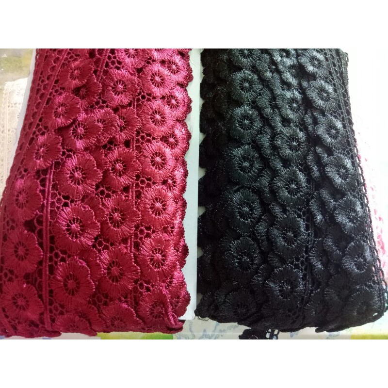 Chemical lace (1 meter)/Renda Lace Baju(1