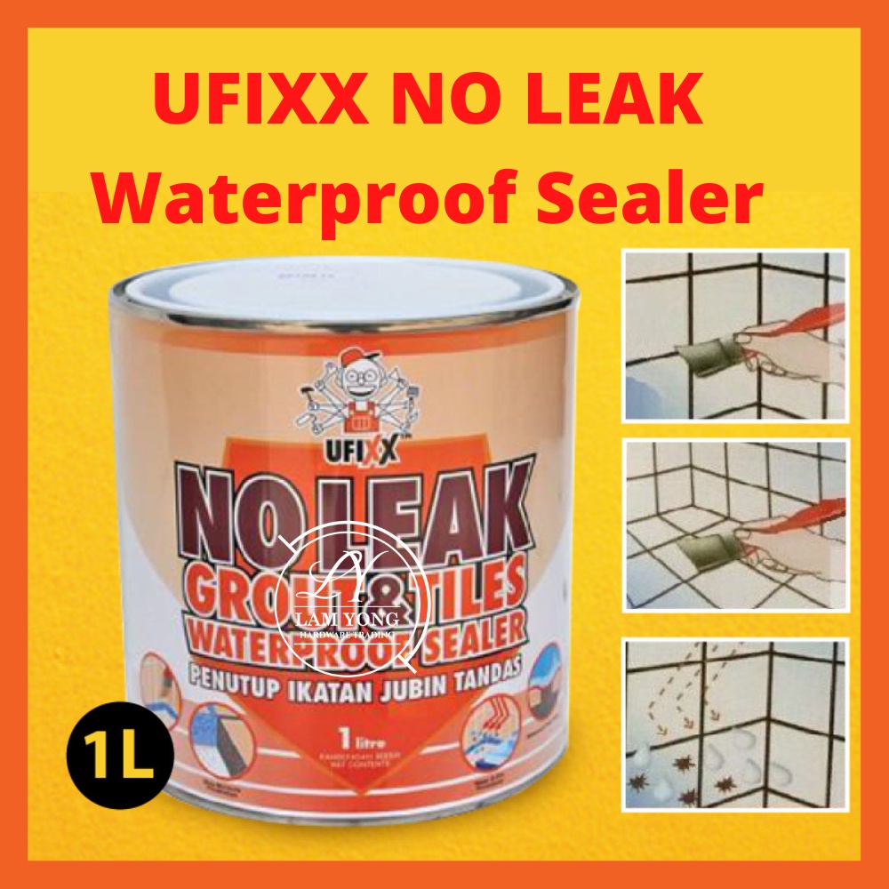 1L / 5L CLEAR UFIXX WATERPROOF SEALER / UFIXX NO LEAK Grout & Tile