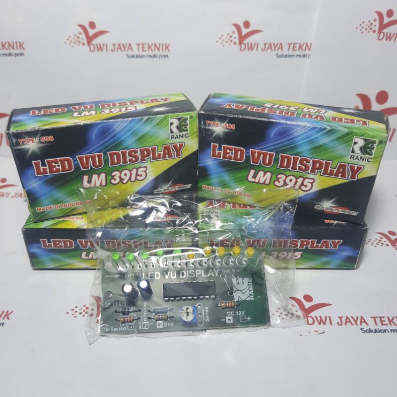LED VU DISPLAY LM3915 RONIC LM 3915 LAMP LED VU LAMP VU DISPLAY ...