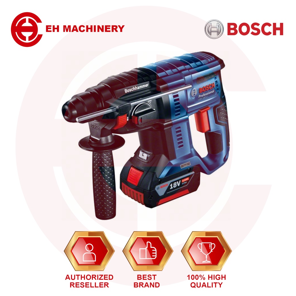 BOSCH CORDLESS ROTARY HAMMER GBH 180LI (4.0AH)PROFESSIONAL Shopee