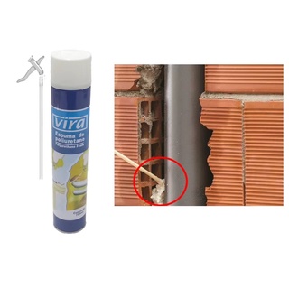 B.S.B VIRA Polyurethane Foam PU Foam Spray 750ml Home Living Fill Crack ...