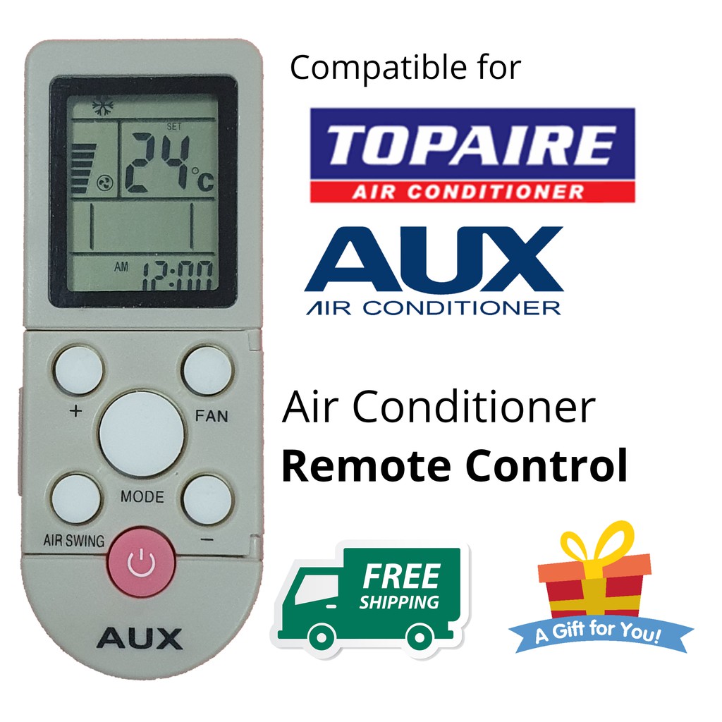 Topaire AUX YFRF/001 aircond air conditioner remote control Shopee