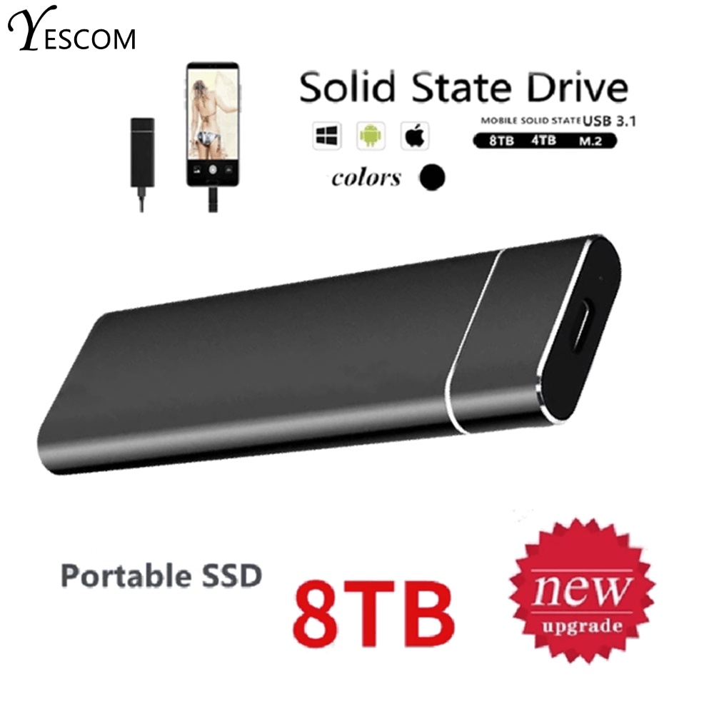 Usb Tb Ssd External Moblie Hard Drive Portable High Speed Hard