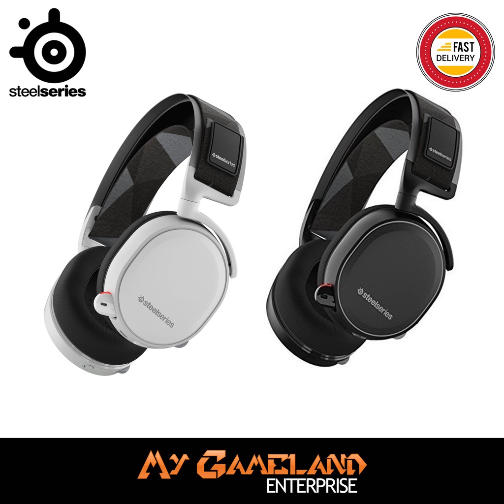 Steelseries Arctis 7 Wireless Black / White Headphone (2019 Edition ...