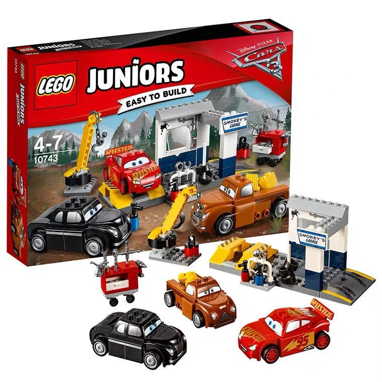 Lego juniors cheap cars smokey's garage