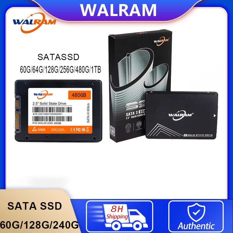 WALRAM SSD 2.5inch Solid state external hard drive disk Disc flashdrive hdd otg 64GB 120GB 128GB