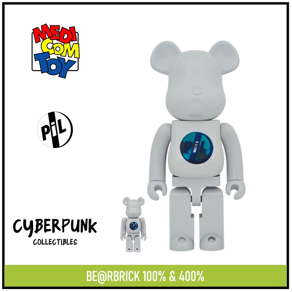 BE@RBRICK Bearbrick PiL CHROME Ver. 100％ & 400％