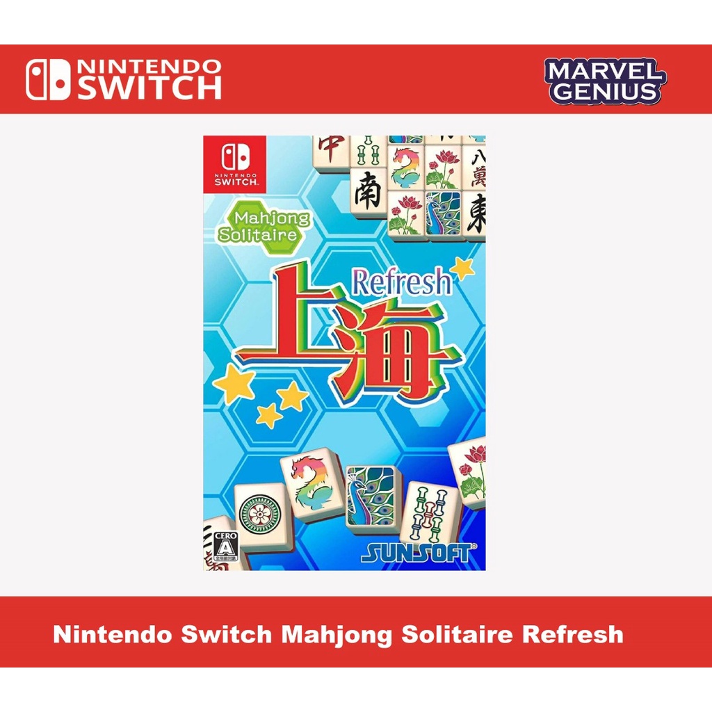 NSW NS NINTENDO SWITCH GAME Mahjong Solitaire Refresh I 上海 REFRESH  (English/CHN) (New)