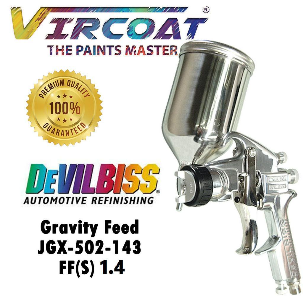 Devilbiss Japan High Atomizing Paint Gravity Feed Spray Gun JGX-502-143 ...