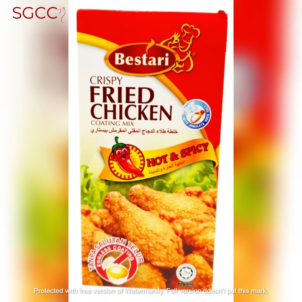 Bestari Hot And Spicy Crispy Fried Chicken Coating Mix 150 G Shopee Malaysia 9666