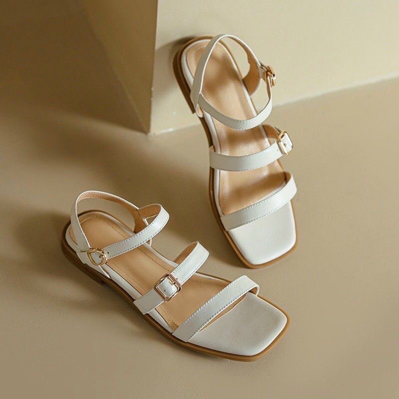Horizontal strap sandals hot sale