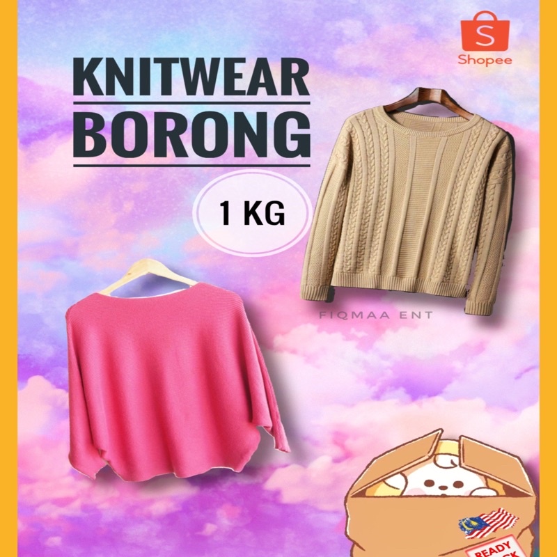 Knitwear Murah Borong (1 KG) Bundle
