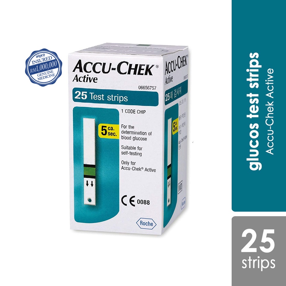 Accu-Chek Active Test Strips 25's | Shopee Malaysia