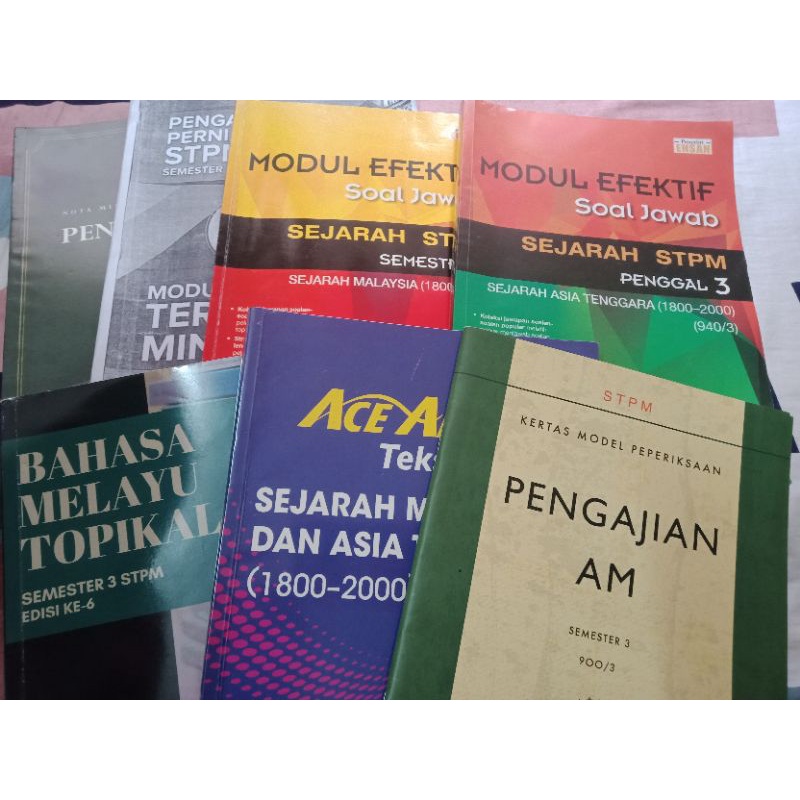 BUKU STPM SEM 3 (SEJARAH,BM,PP,PA) | Shopee Malaysia