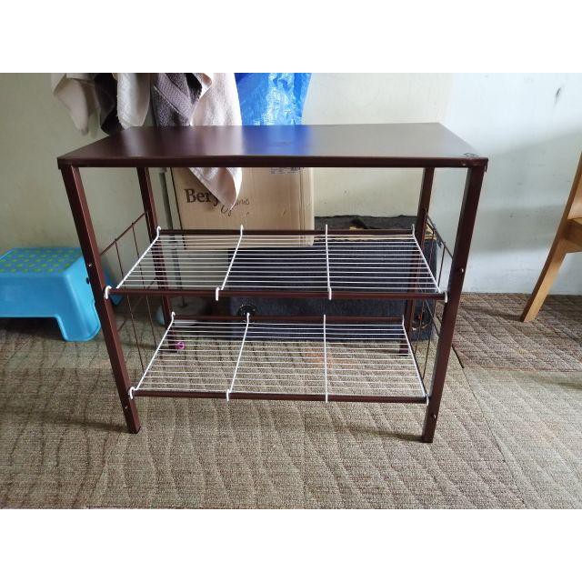 Rak Dapur Besi | Kitchen Gas Stove Rack | 3 Layer Metal Cooking Rack ...