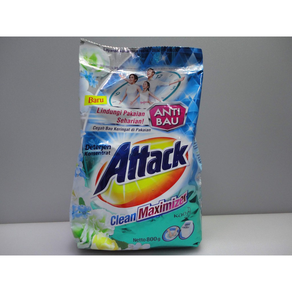 Attack clean maximizer powder detergent 800gr | Shopee Malaysia