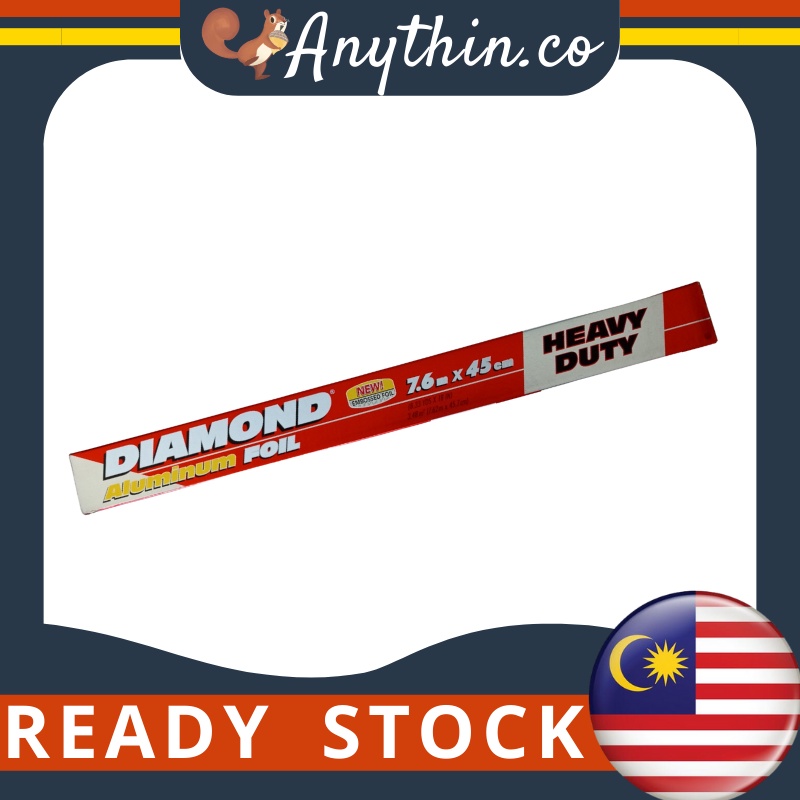 DIAMOND Heavy Duty Aluminum Foil 7.6m x 45cm Shopee Malaysia