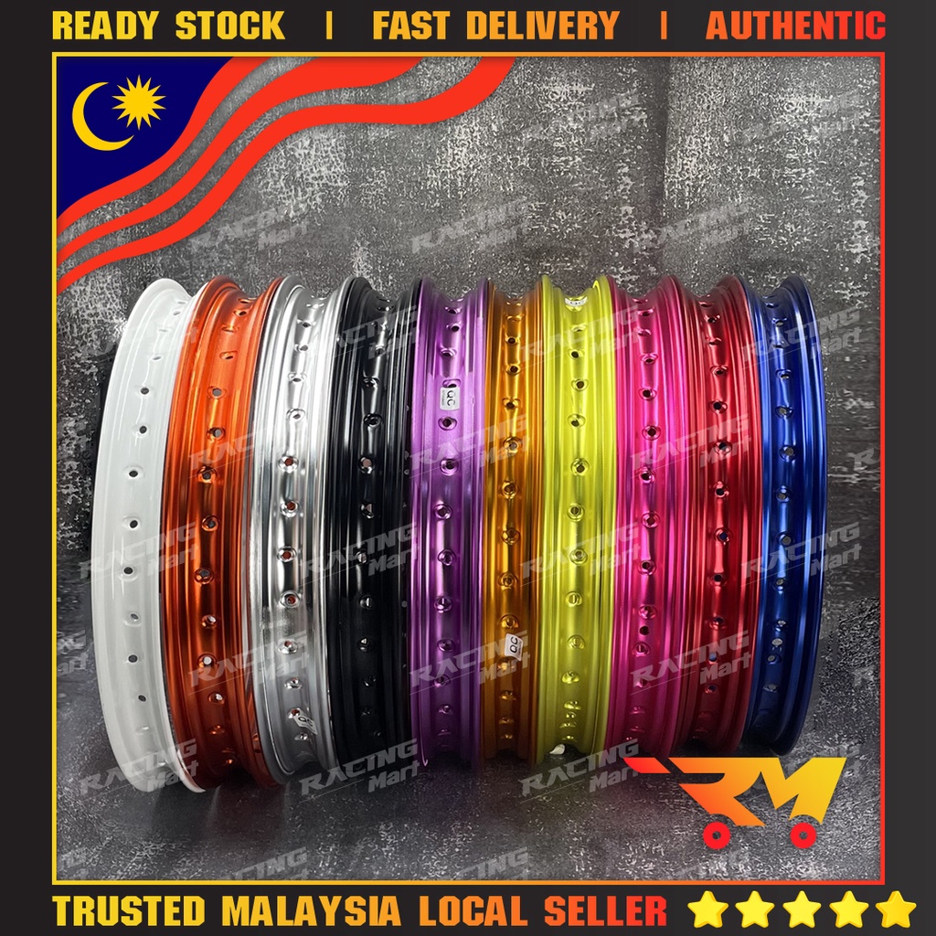 TAIKOM ALLOY RIM 1.40x17 (100% ORIGINALS THAILAND) GOLD ,SILVER,BLACK ...