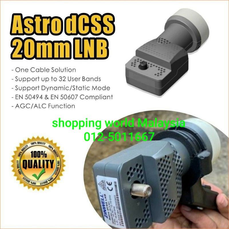 100％ GUARANTEE Original ZINWELL DCSS LNB Receiver for ASTRO 4K UHD ...