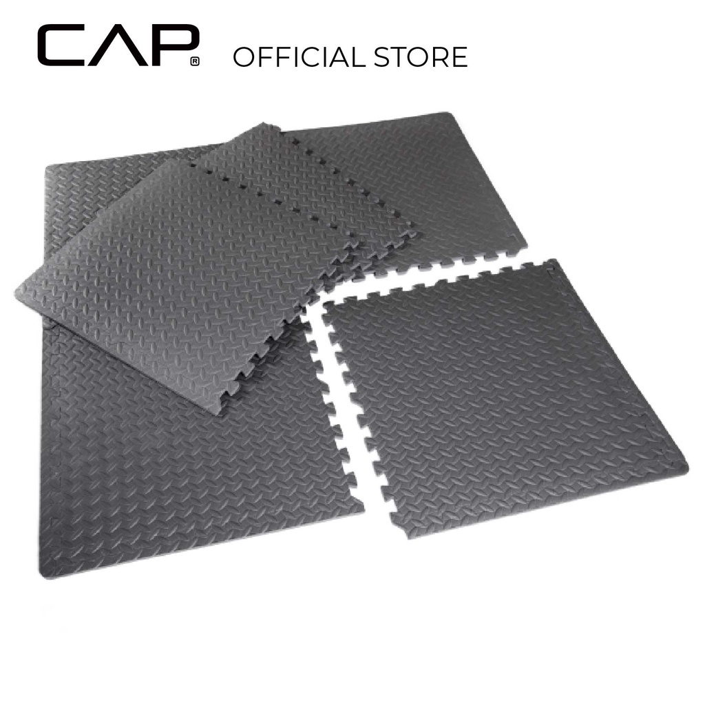 CAP Barbell High Density Exercise Puzzle Mat 6pcs (1/2" thick) Non