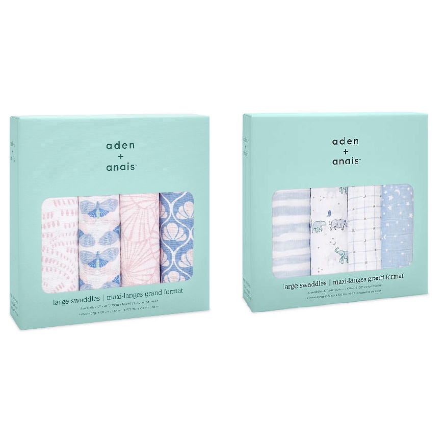 Aden+Anais Cotton Muslin Swaddle 4pk Shopee Malaysia