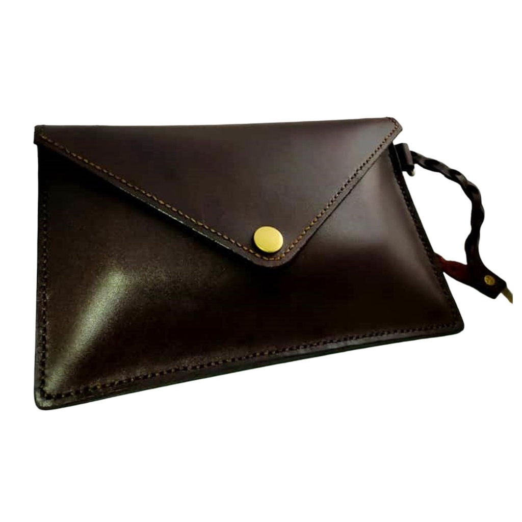 Malaysia Stock Handmade Men Leather hand carry Clutch Bag Business Sleeve Case Wallet Pouch Beg Duit Lelaki Shopee Malaysia