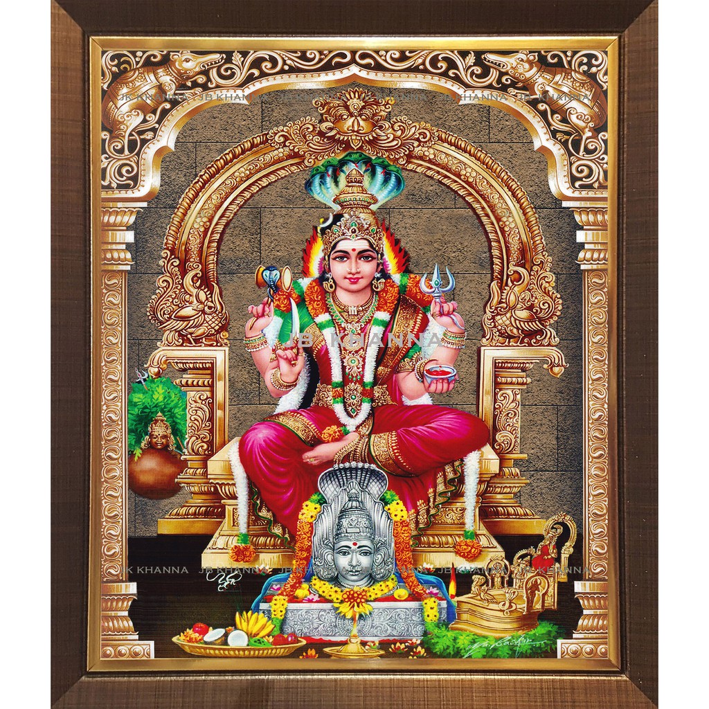 Karumariamman Digital Photo with Lamination and Frame (L287B) | Shopee ...