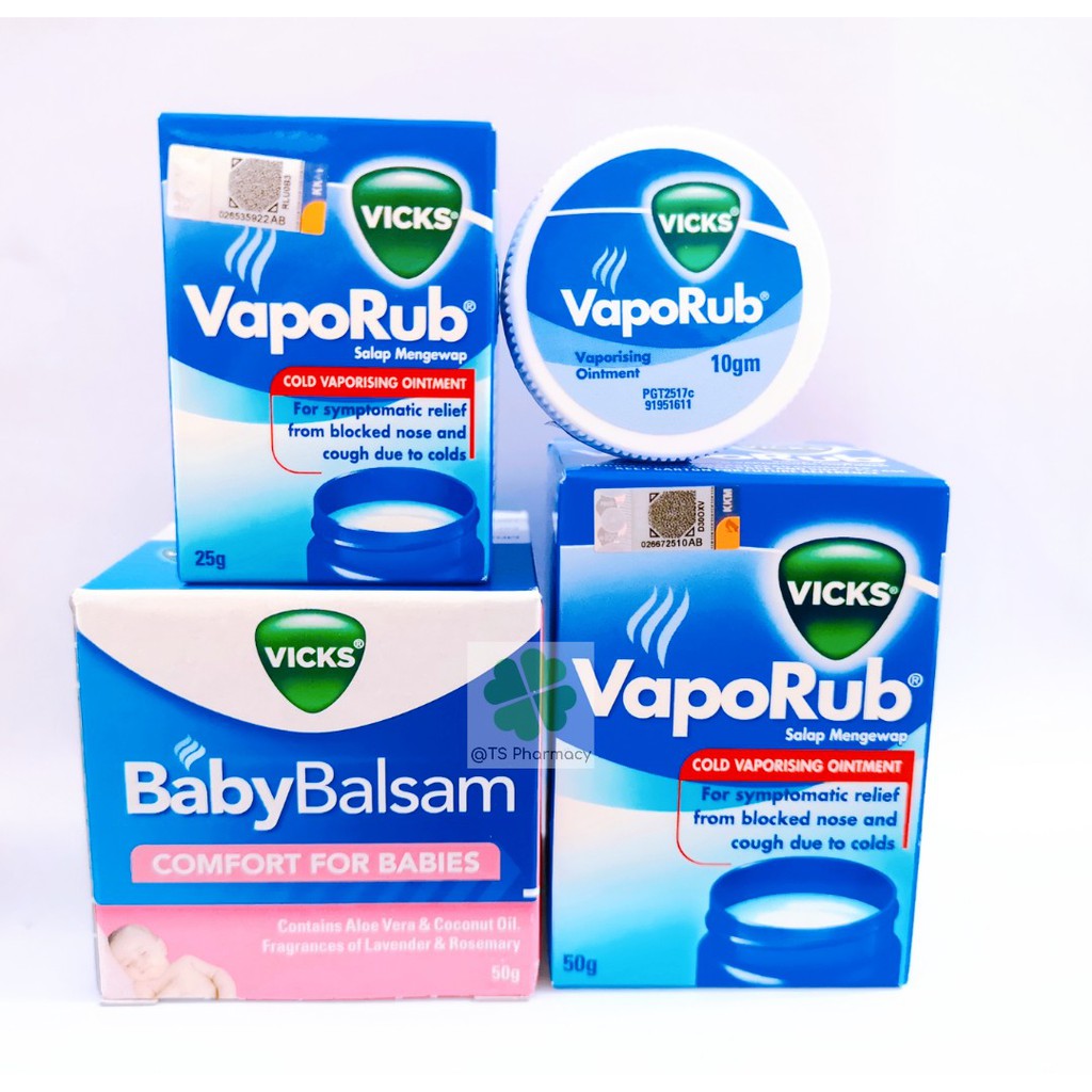 Vicks Baby Balsam 50g / Vicks Vaporub 10g / 25g / 50g | Shopee Malaysia