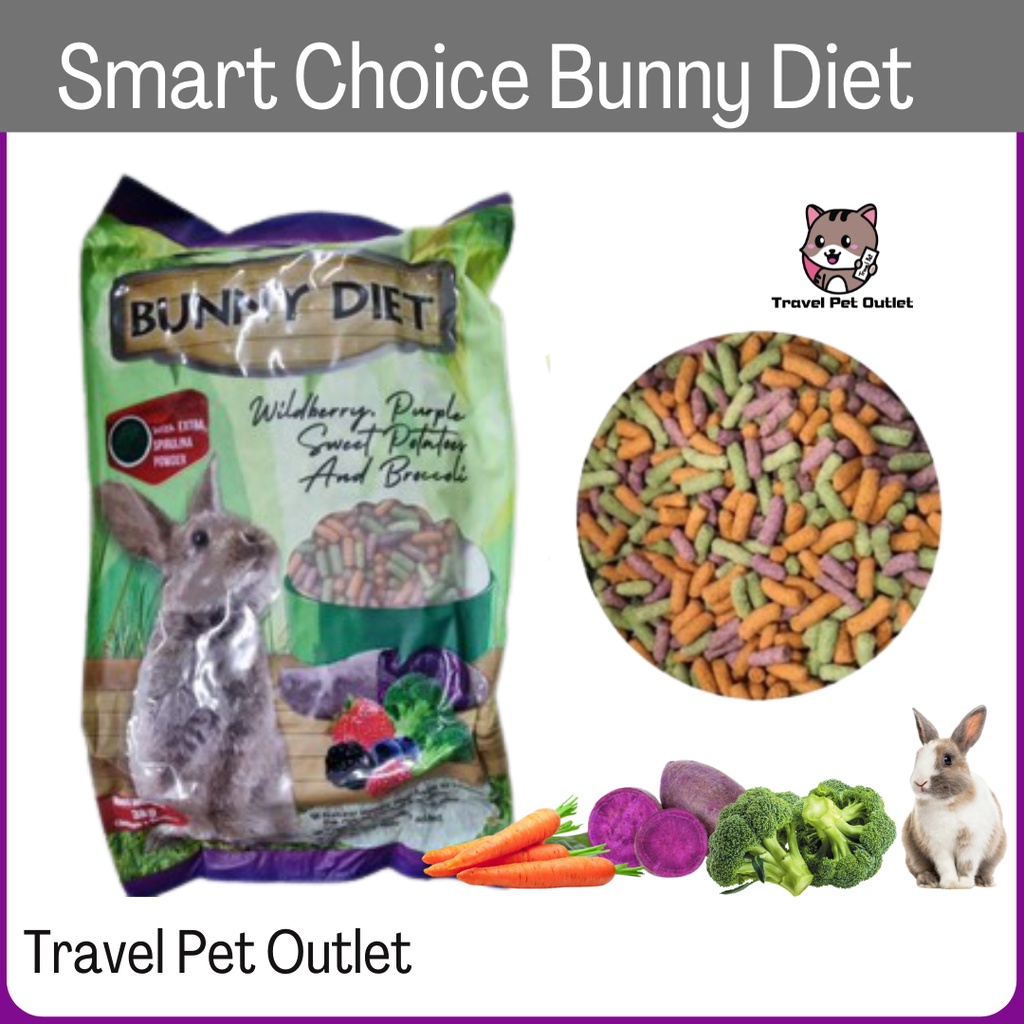 Smart Choice Bunny Diet 3kg Rabbit Food Makanan Arnab Smart Choice