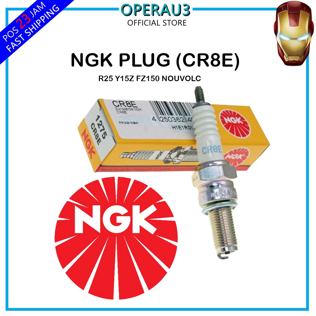 NGK CR8E Spark Plug R25 Y15Z FZ150 NOUVOLC BELANG Original NGK Sparks