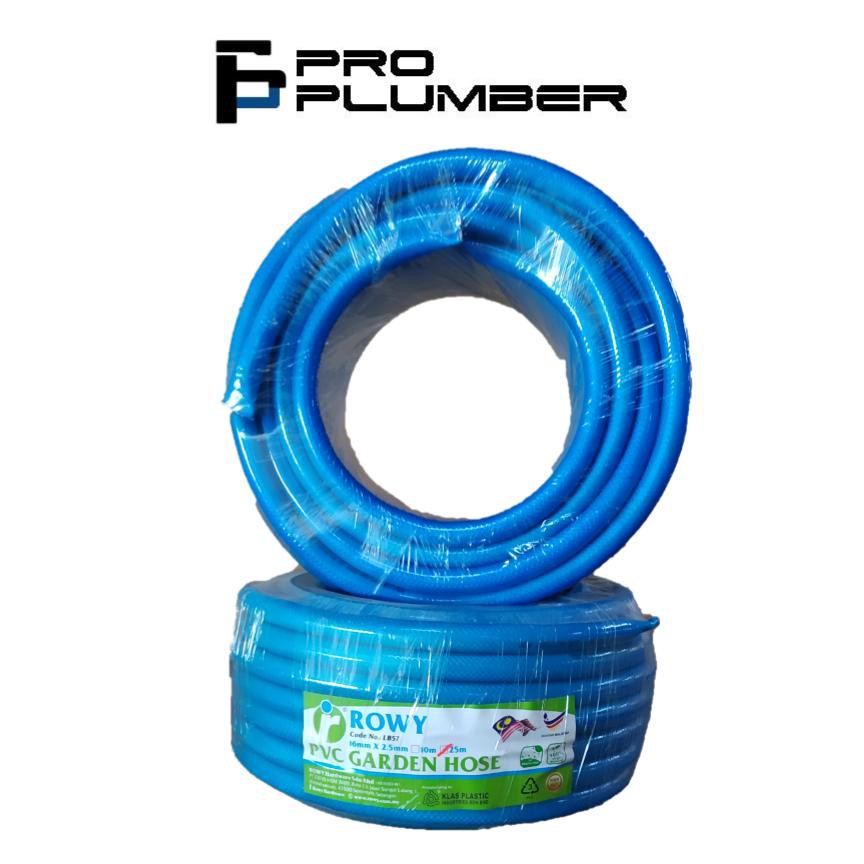 10 Meter Strong High Quality Reinforced Pvc Garden Hose Blue Getah