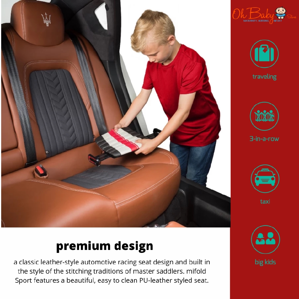 mifold Sport the Luxury Grab and Go Booster Seat Group 2 3 4 Yrs 15kg 36kg Shopee Malaysia