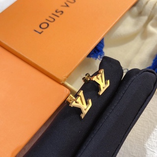 Louis Vuitton, Jewelry, Silver Lv Hoops