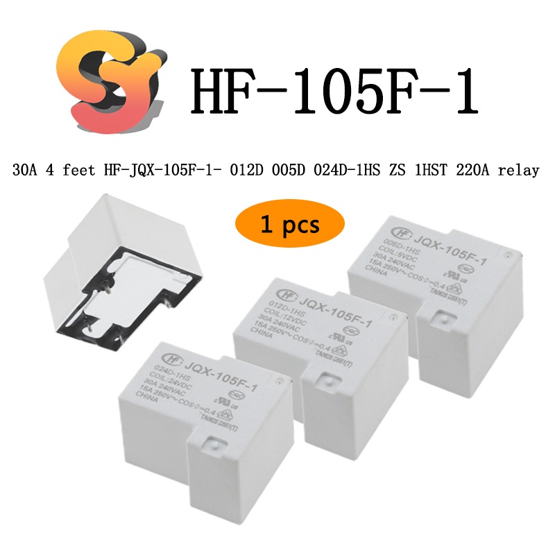 JT105F-1/024D-1HS Relais D'alimentation 30A 24VDC 4