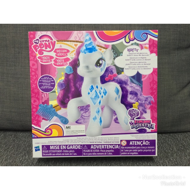 NEW READY STOCK Hasbro My Little Pony MLP Cutie Magic Glamour Glow Rarity Shopee Malaysia