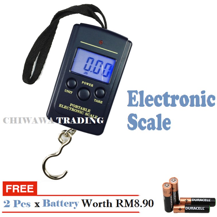 40KG/10G DIGITAL HANGING Scales Battery Required Fishing Weight